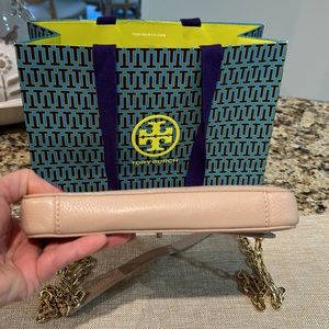 Tory Burch Mercer Classic cross bag chain BLUSH